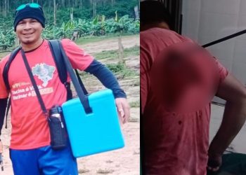 Enfermeiro na Terra Yanomami m0rr3 ao levar flechada nas costas após tirar o celular do colega da tomada