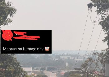 Manauaras reclamam de céu tomado por fumaça após sistema apontar piora na qualidade do ar