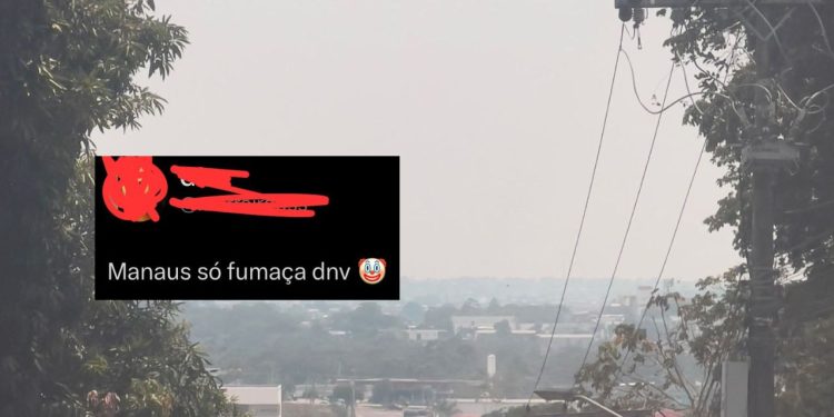 Manauaras reclamam de céu tomado por fumaça após sistema apontar piora na qualidade do ar