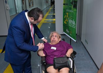 O deputado presidente chama a atenção às Leis de sua autoria que proporcionam maior autonomia às pessoas com deficiência. Foto: Divulgação