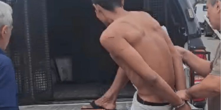 Após a prisão, foi constatado que o homem era foragido do Pará pelos crimes de estupro de vulnerável, lesão corporal e ameaça. Foto: Divulgação/PC-AM