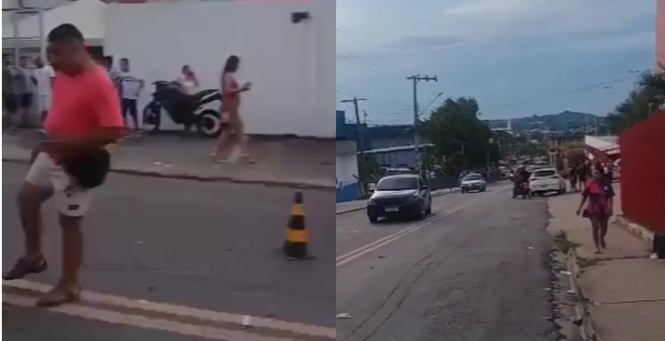 O acidente ocorreu nas proximidades de um supermercado. Foto: Reprodução