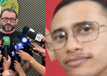 Delegado Danniel Antony disse que homem responderá por falsa comunicação de crime. Foto: Beatriz Sampaio/PC-AM e Reprodução