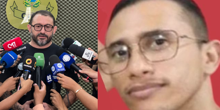 Delegado Danniel Antony disse que homem responderá por falsa comunicação de crime. Foto: Beatriz Sampaio/PC-AM e Reprodução