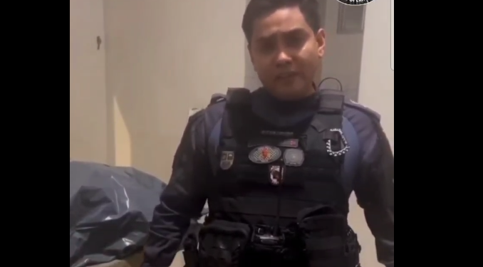 O suspeito teria reagido após a polícia fazer o cerco. Foto: Reprodução