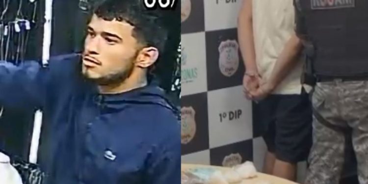 Homem que ass4lt0u joalheria no Centro é pres0 após ser 'dedurado' pela namorada