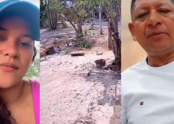 Vídeo forte: Mulher fica internada após ser esf4que4da pelo ex-companheiro no AM