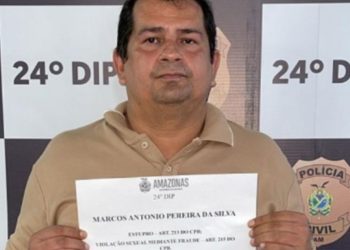 Ao ser preso por 3stupr0 em Manaus, pai de santo alega que estava incorporado por Exu Caveira