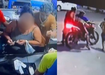 Câmera registra clientes vivendo momento de pânic0 durante assalt0 no Nova Cidade