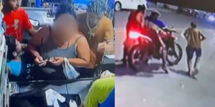 Câmera registra clientes vivendo momento de pânic0 durante assalt0 no Nova Cidade
