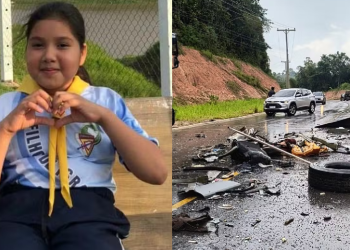 Ela, a mãe a irmã mais velha vinham para Manaus. Foto: Reprodução