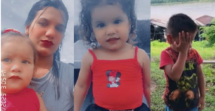 Mãe e os três filhos estão desaparecidos. Foto: Reprodução