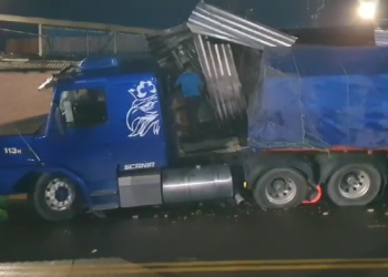 O acidente ocorreu na noite desta sexta-feira (24). Foto: Reprodução