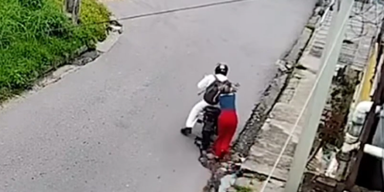 O crime foi filmado por câmera de segurança. Foto: Reprodução