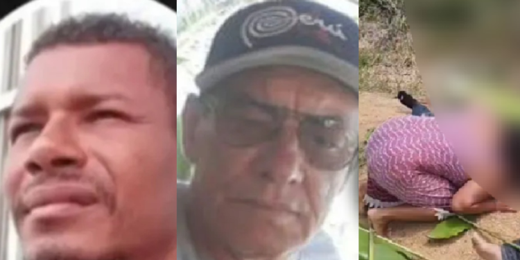 'Cafu' (lado esquerdo), como era mais conhecido, morreu na hora. O fazendeiro foi preso em Rio Branco. Foto: Reprodução