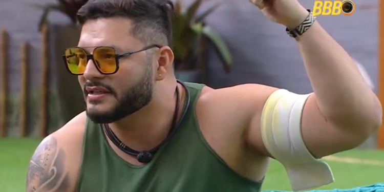 O manauara está com a esposa dentro do reality. Foto: Reprodução