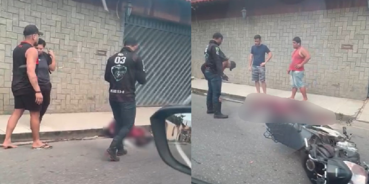 O acidente ocorreu na tarde desta segunda-feira (20). Foto: Reprodução