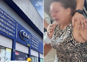 A mulher acabou passando mal. Foto: Reprodução