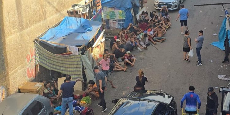 A polícia esteve no local conhecido como 'Boca da Onça'. Foto: Reprodução