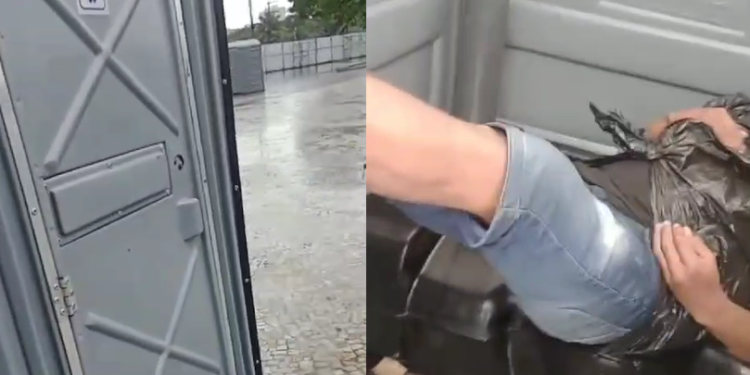 O homem estava dormindo todo torto. Foto: Reprodução