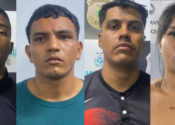 Com eles foi apreendido ainda um adolescente de 17 anos. Foto: Divulgação/PM