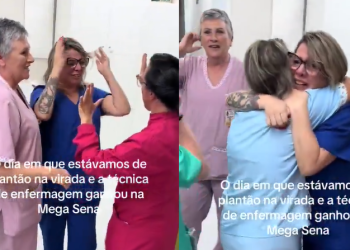 A técnica de enfermagem ficou tão abalada que depois foi embora. Foto: Reprodução