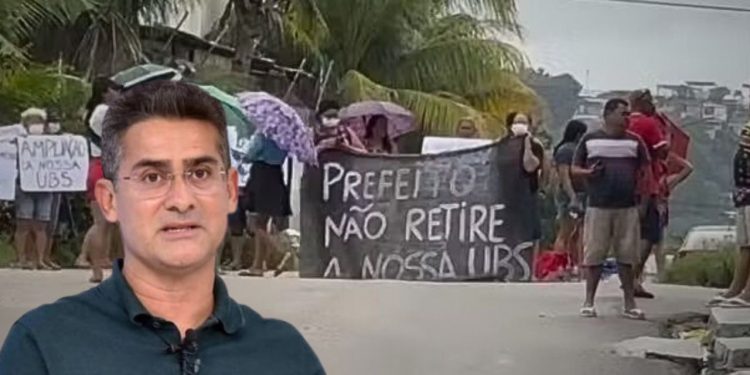 'Prefeito não retire a nossa UBS': Moradores ficam revoltados com descaso de David Almeida na saúde