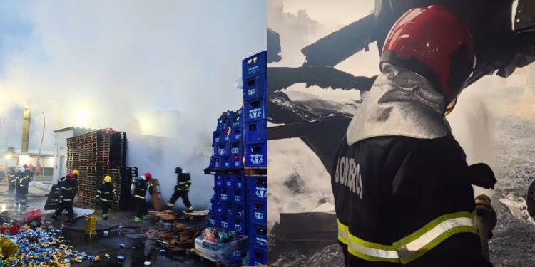 Casas do entorno da Ambev tiveram que ser evacuadas, diz bombeiros