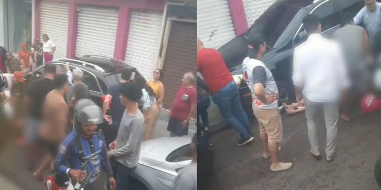 O acidente ocorreu nesta tarde (21) quando mãe e filho voltavam para casa. Foto: Reprodução