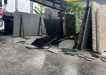 O acidente aconteceu na manhã desta segunda-feira (3). Foto: Reprodução