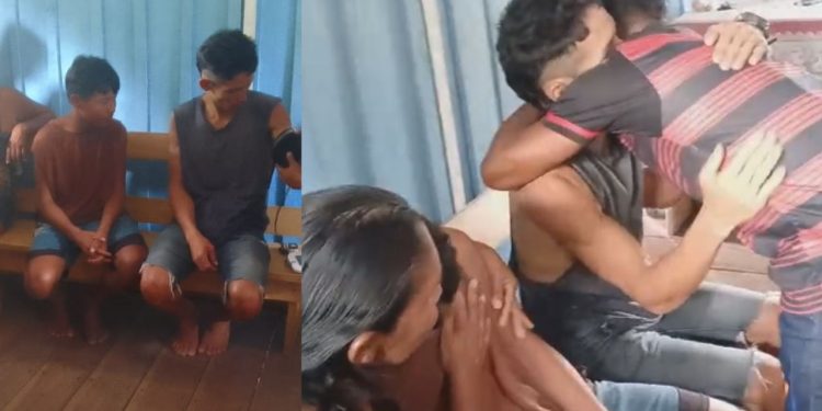 Vídeos: Jovem indígenas são achados após ficarem desaparecidos por 6 dias no Amazonas