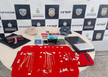 Os autores destravavam veículos estacionados em estabelecimentos comerciais e centros de compras para furtar objetos. Foto: Erlon Rodrigues e Divulgação/PC-AM