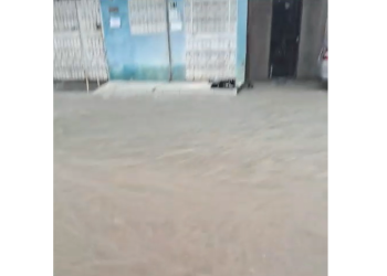 O volume de chuva foi grande. Foto: Reprodução