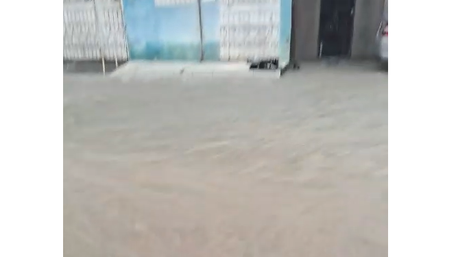 O volume de chuva foi grande. Foto: Reprodução