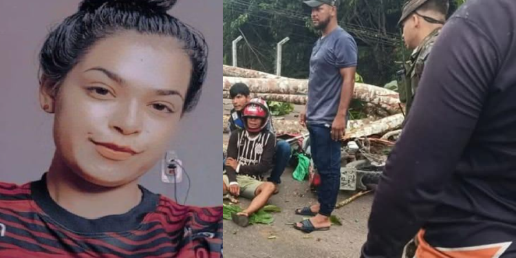 Noêmi Dantas foi levada ao hospital, mas depois não resistiu. Foto: Reprodução