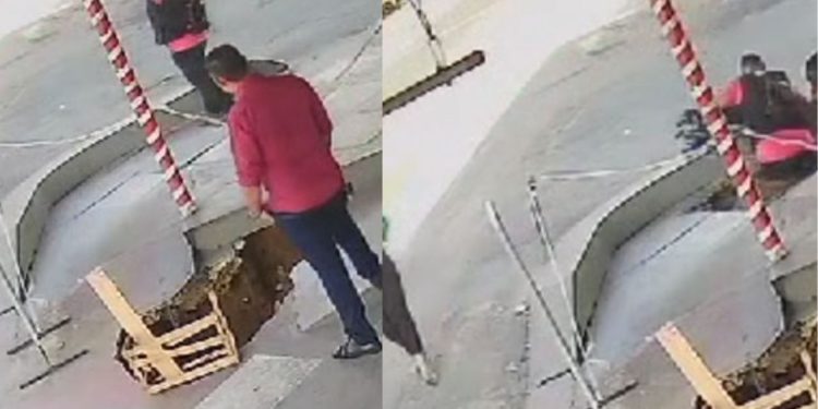 Vídeo: Buraco se abre e 'engole' cinegrafista durante reportagem em Manaus