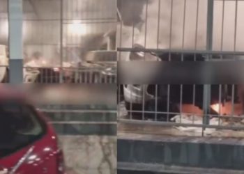 Incêndio quase destrói concessionária de veículos no bairro Japiim; veja o vídeo