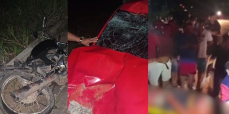Grávida de 15 anos m0rr3 após c0lisão entre moto e carro em Manacapuru