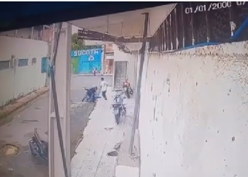 Uma câmera de segurança registrou a ação. Foto: Reprodução