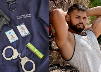 Gabriel Ketzel da Silva foi preso pela equipe do 1º DIP. Foto: Reprodução