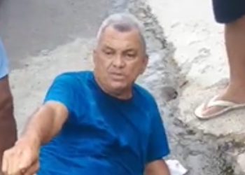 O idoso precisou ser levado para hospital. Foto: Reprodução