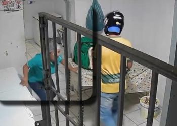 O autor, de 25 anos, invadiu o estabelecimento e disparou várias vezes contra o jovem. Foto: Reprodução