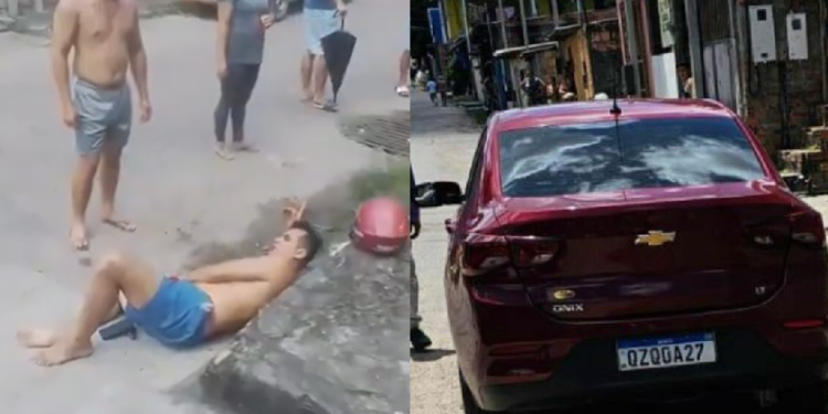De acordo a polícia, dois homens a bordo de um carro modelo Ônix vermelho. Foto: Divulgação