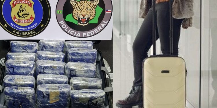 Em menos de 3 dias, PF flagra outra mulher tentando viajar com dr0g4s na mala em Manaus