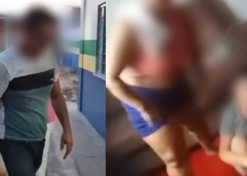 As cenas revoltaram a população de Carauari. Foto: Reprodução