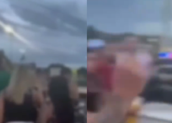 O caso ocorreu num viaduto na Zona Sul de Manaus. Foto: Reprodução