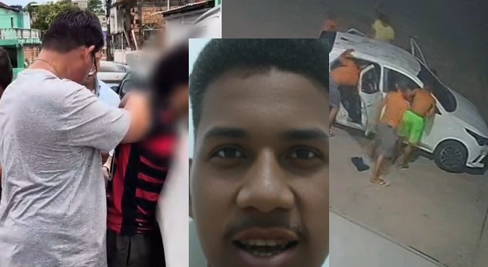 O crime foi filmado por câmera de segurança. Foto: Reprodução