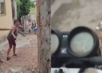 Vídeo: Entregador é agredido por moradora durante entrega em beco de Manaus