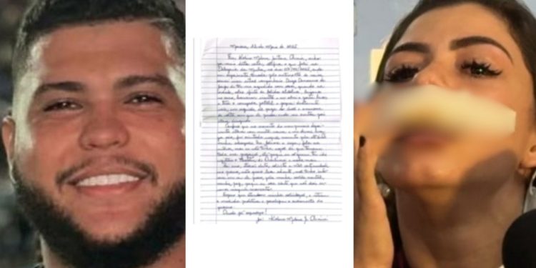 Carta escrita por namorada levou à absolvição de cantor de forró acusado de agressã0; LEIA