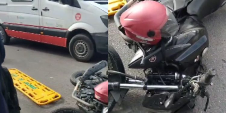 C0lisão entre motocicletas deixa dois ferid0s na Avenida Margarita; vídeo